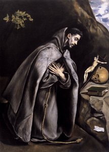 St Francis Meditating by El Greco